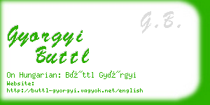 gyorgyi buttl business card